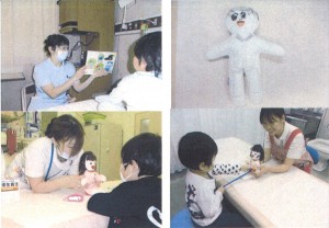 鳥取大学医学部付属病院小児科でのキワニスドールによるプレパレーション例